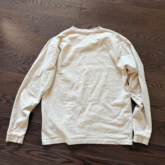 John Elliott Long Sleeve Shirt in Cream - Picture 5 of 5